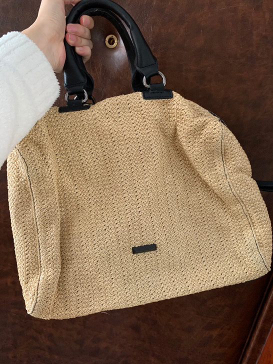 草编大包包 超有气场 很森女系