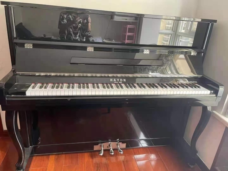 闲置家用海顿钢琴一台，全音定弦，高度123...