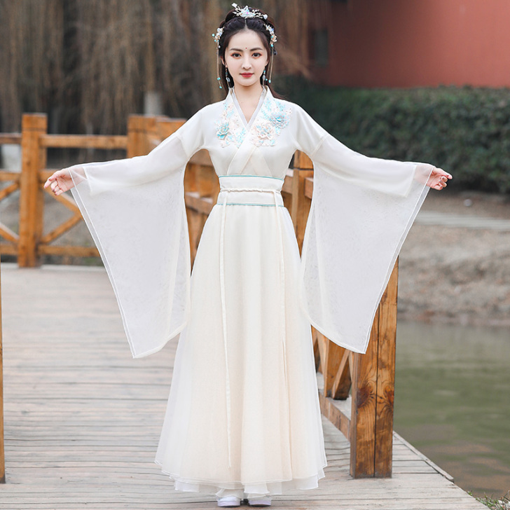 汉服女夏季薄款原创中国风超仙气古风古装改良...