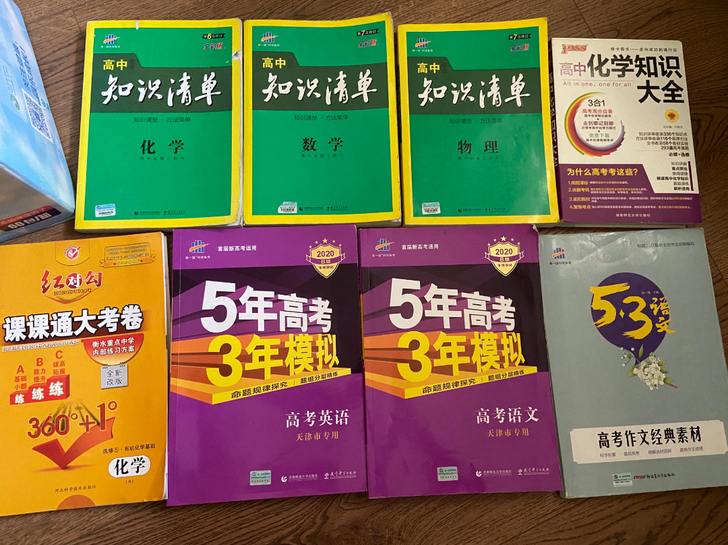 高中知识清单数学物理化学20r一本