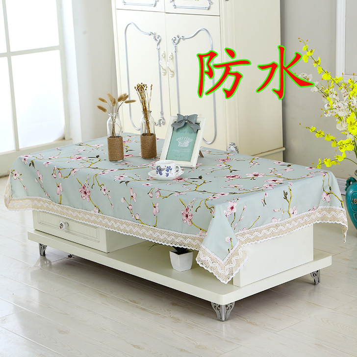 桌布防水长方形正方形茶几桌布现代简约客厅欧...