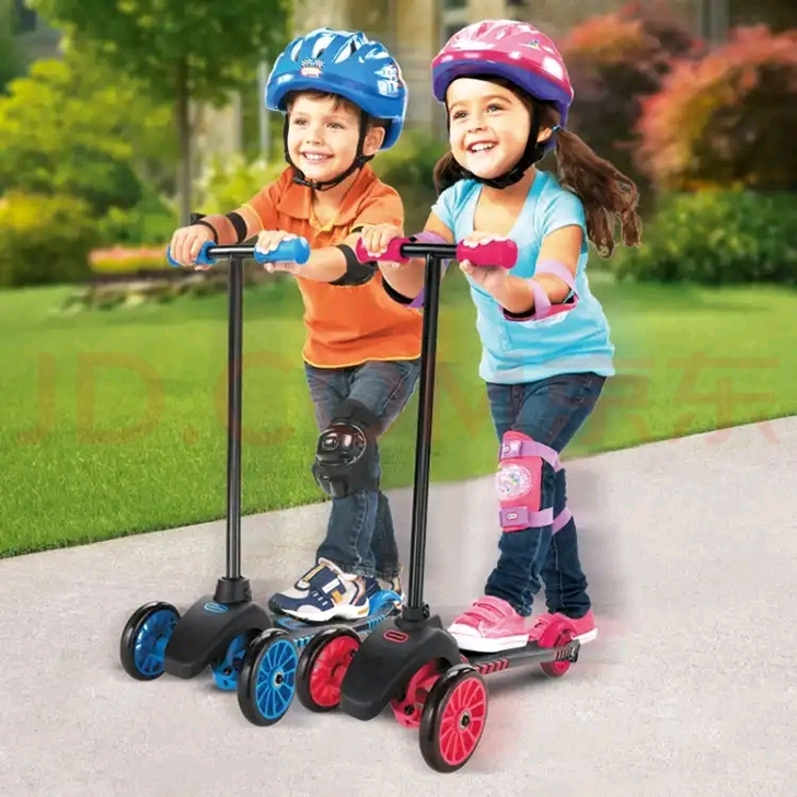 小泰克滑板车，玫红色的。不是全新，7新有了...