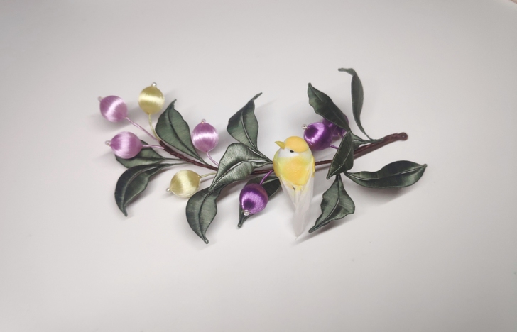 小肥啾浆果缠花软簪