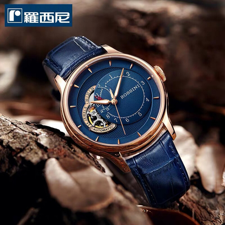 罗西尼男表，机械表，镂空透底腕表，勋章系列...