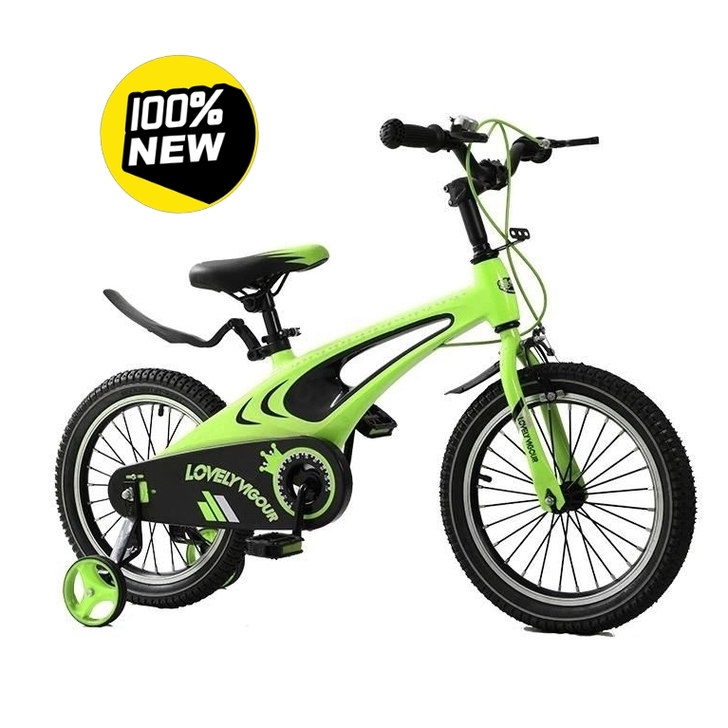 萌儿童自行车新款镁合金一体轮3-6-10岁...