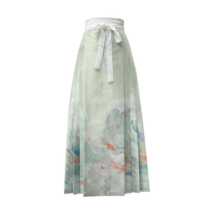 七月夕 诸神黄昏 明制方领绣花补服印花马面...