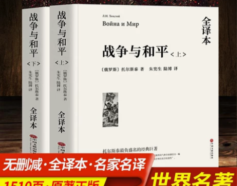 战争与和平 出版社战争与和平上下2册带注释...