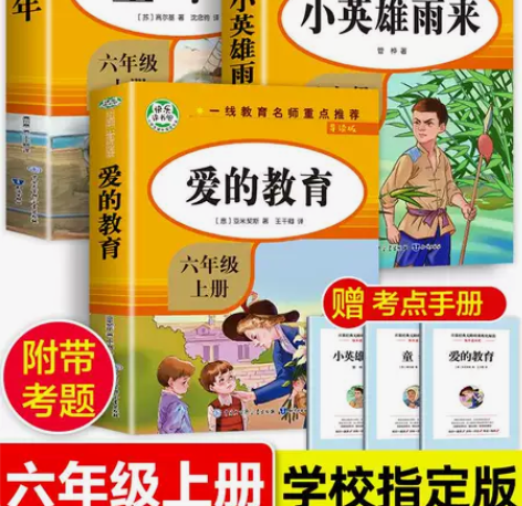 爱的教育小英雄雨来童年书全套3册 六年级必...