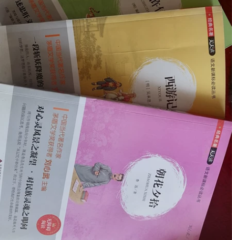 西游记，水浒传，朝花夕拾一共三本，丹尼斯每...