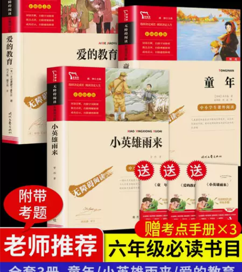 六年级必读的课外书全套 高尔基童年爱的教育...
