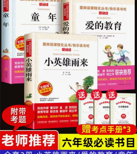 爱的教育小英雄雨来童年书全套高尔基正版原著...