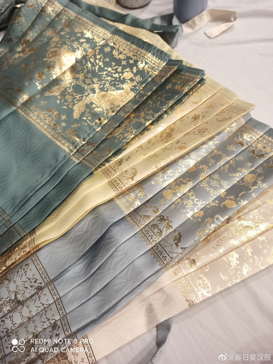 【半定制】春日宴汉服狮狮如意马面织金明制汉...