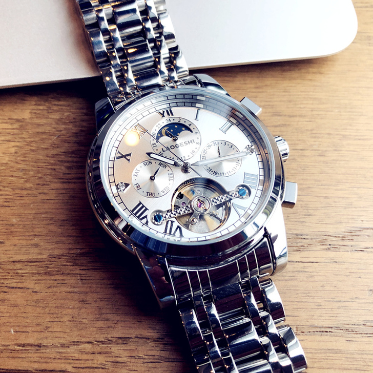 2021新款镂空陀飞轮全自动机械表手表男士...