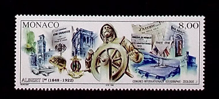 摩纳哥 1997年 亲王阿尔贝一世诞辰15...