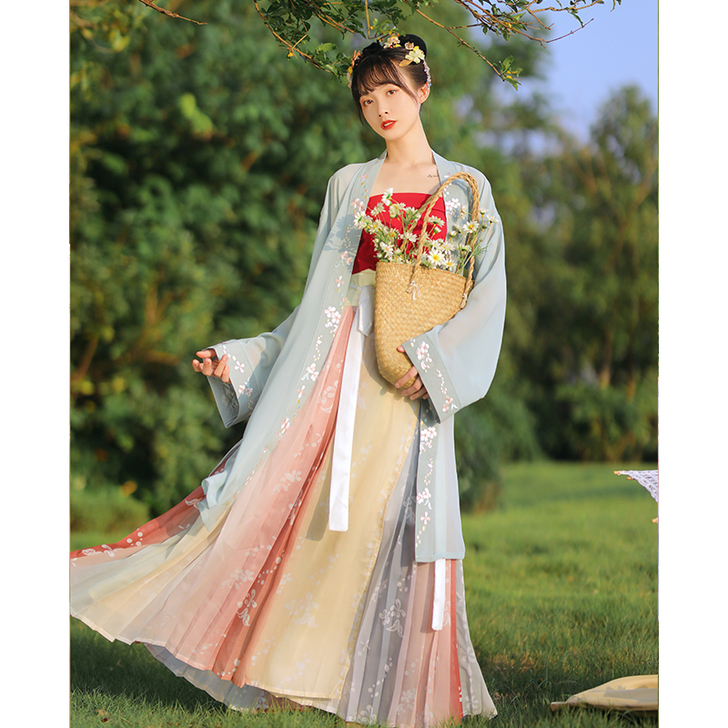 汉氧汉服女正品原创古风仙气白菜正版全套齐腰...