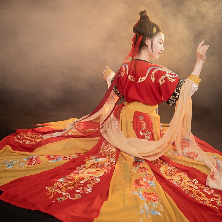 全新暂挂，序绘惊鸿汉服女正品原创齐腰坦领襦...