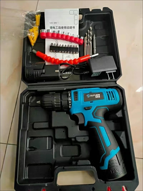 （五金店到期）锂电钻充电式手电钻小手枪钻冲...