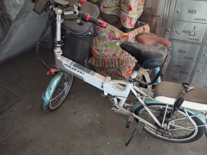 折叠电动车，坏的，坏的，坏的，电机好像坏了...