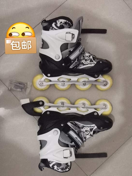 溜冰鞋8轮全闪，几乎全新！试了一次，然后没...