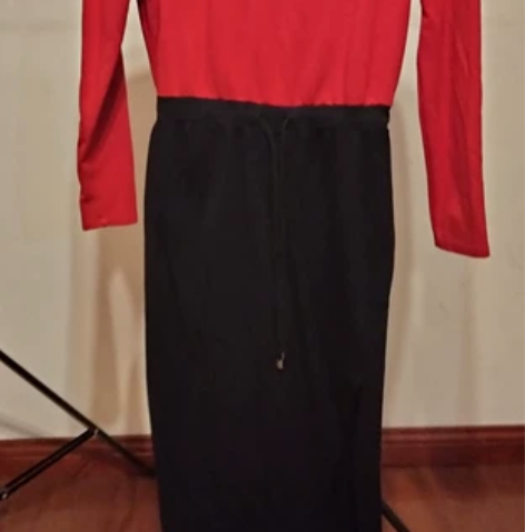 Puella红与黑性感开叉裙 165/88...