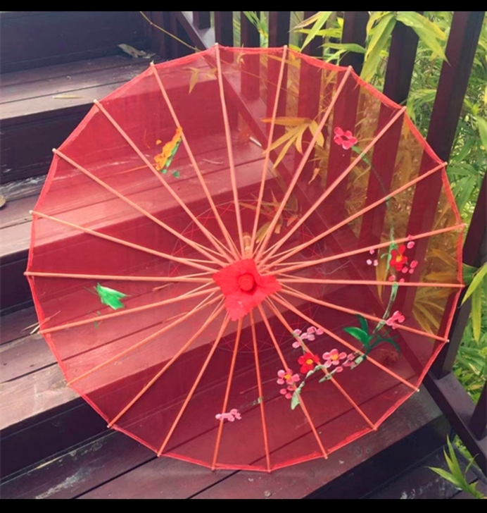 可出可换透明丝绢伞半穿跳舞舞蹈伞工艺伞大号...