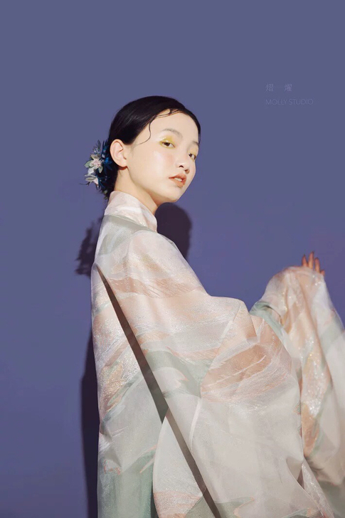 #窈窕女装#【熠燿汉服】白云长衫 汉服 汉...