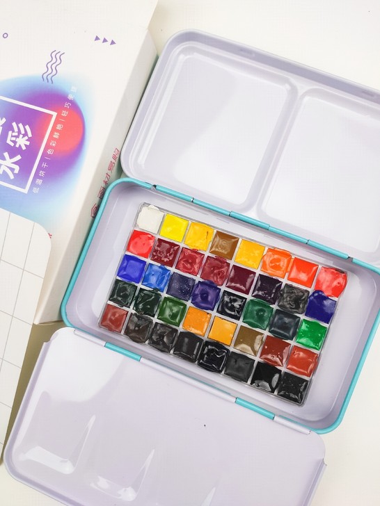 荷兰梵高40色0.5ml固体水彩颜料