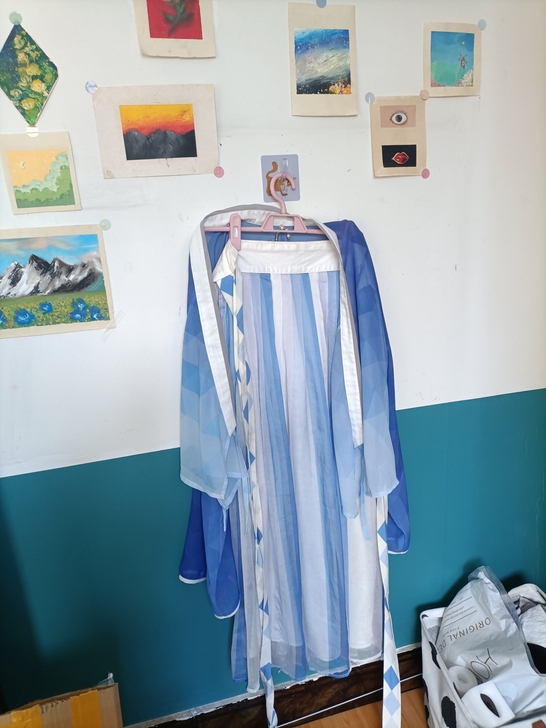 出显白!织羽集汉服元素交领齐腰s码两件套