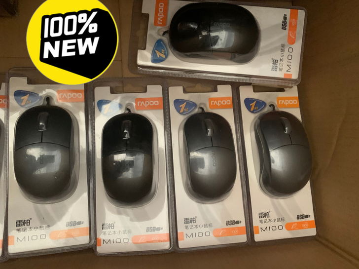 一堆鼠标,包括无线鼠标和有线鼠标,价格低、...