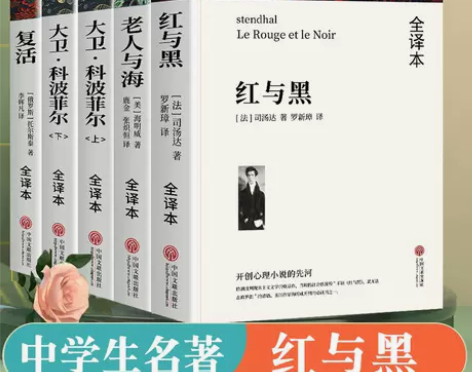 红与黑原著正版 大卫科波菲尔老人与海复活 ...