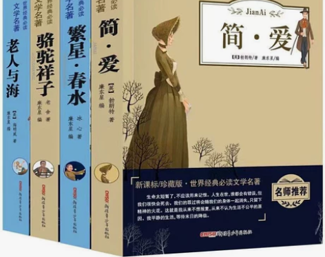 老人与海骆驼祥子繁星春水简爱经典必读文学名...