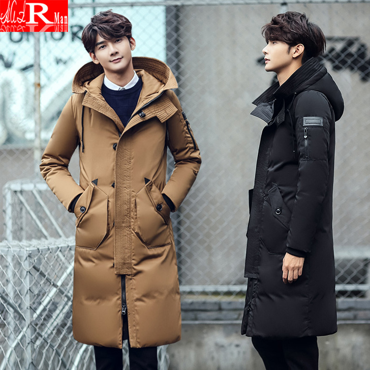 HAI RAN MAN 羽绒服男士中长款羽...