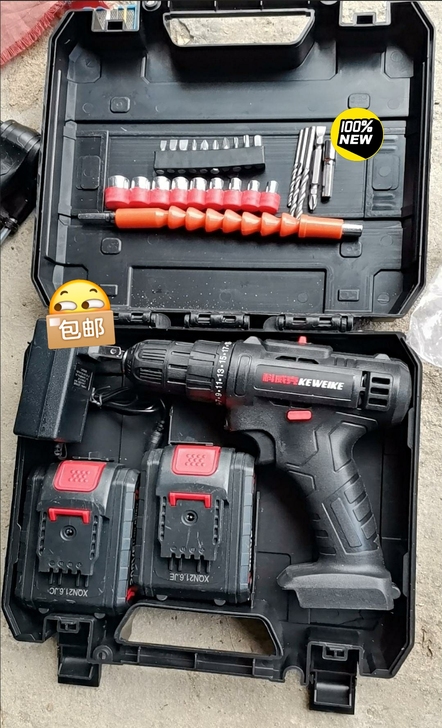 亏本清仓 全新手电钻充电钻大功率可打墙双速...