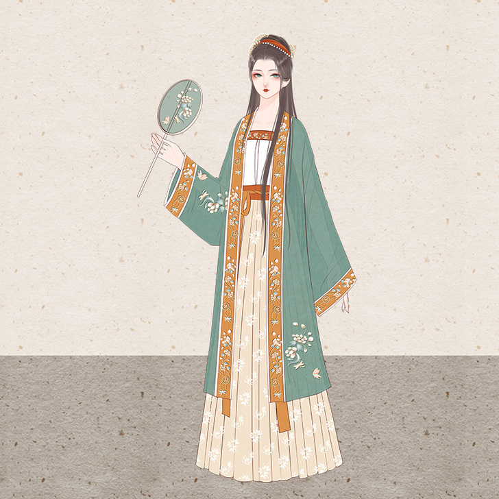 仙楚姬原创汉服女正品【初欢】宋制对襟飞机袖...