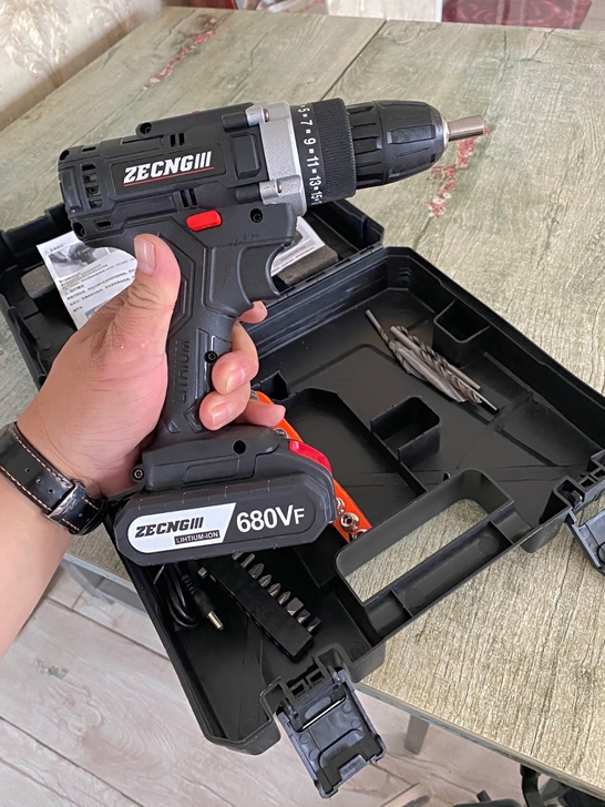 全新德国手电钻家用纯铜无刷电钻充电钻冲击钻...