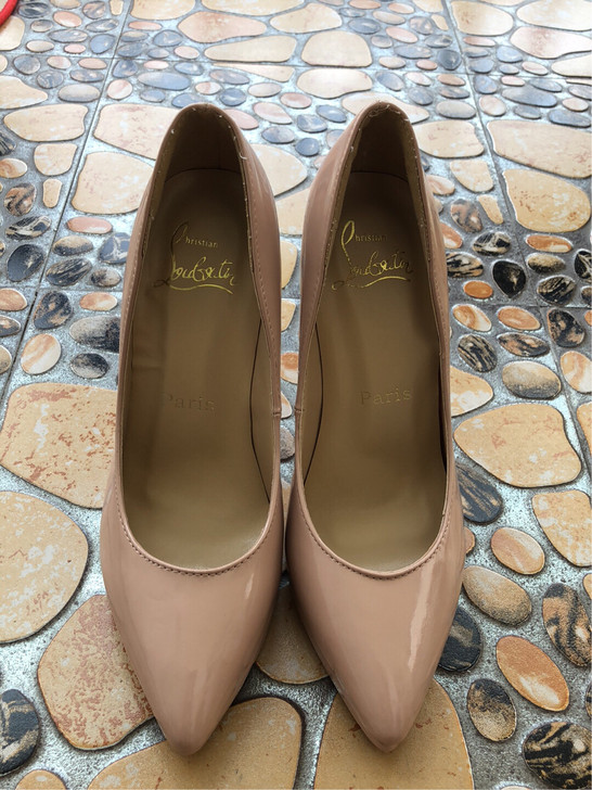 36码尖头裸粉色高跟鞋