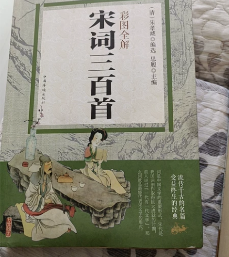 彩色图解 唐诗 宋词三百首正版全集 古诗大...