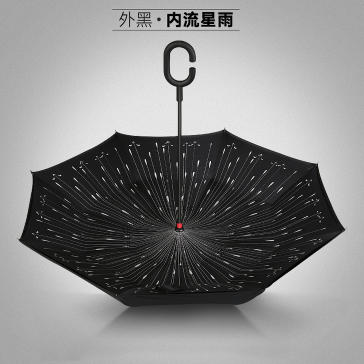 雨伞反向伞双层免持式C型车用男女可站立式德...