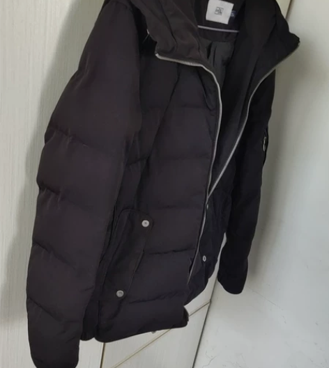 男士连帽短款棉服xL码的正常穿L码的朋友穿...