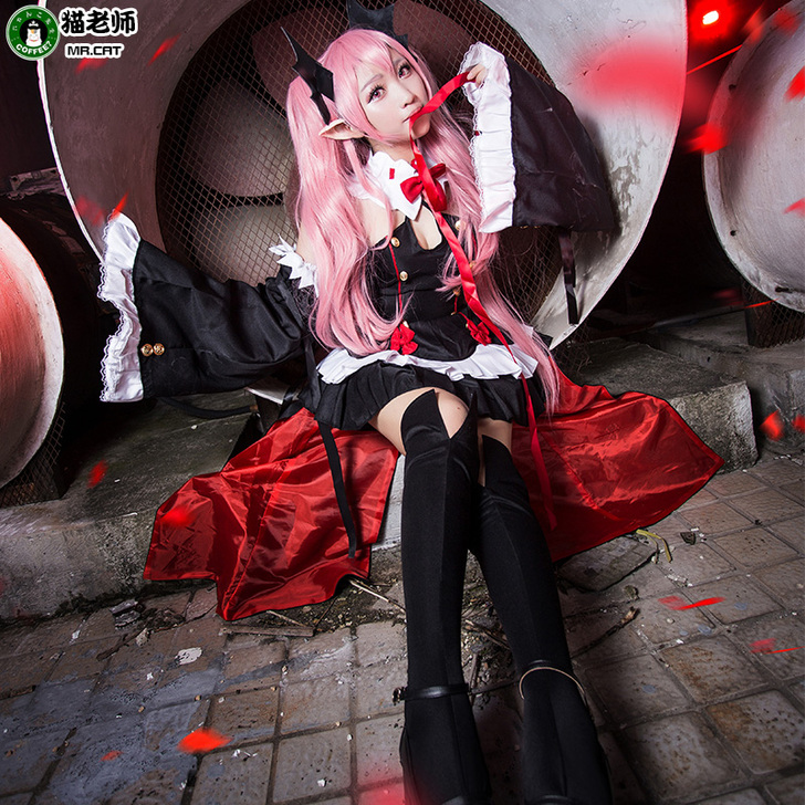 猫老师 Cosplay女装 只穿过一次拍照...