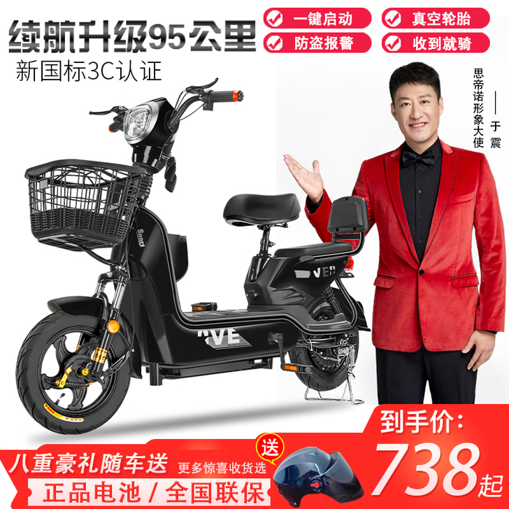 思帝诺新国标48V新款电动车电动自行车小型...