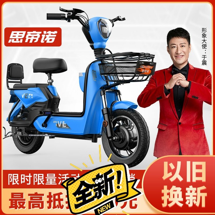 思帝诺新国标48V新款电动车电动自行车小型...