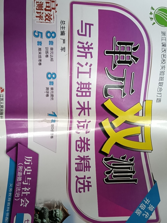 单元双测七年级下册历史与社会附道德与法治春...