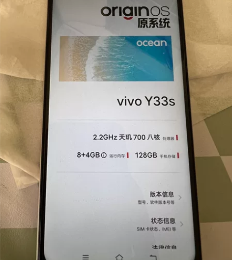 VIVO VIVO Y33S（5G）闲置手...