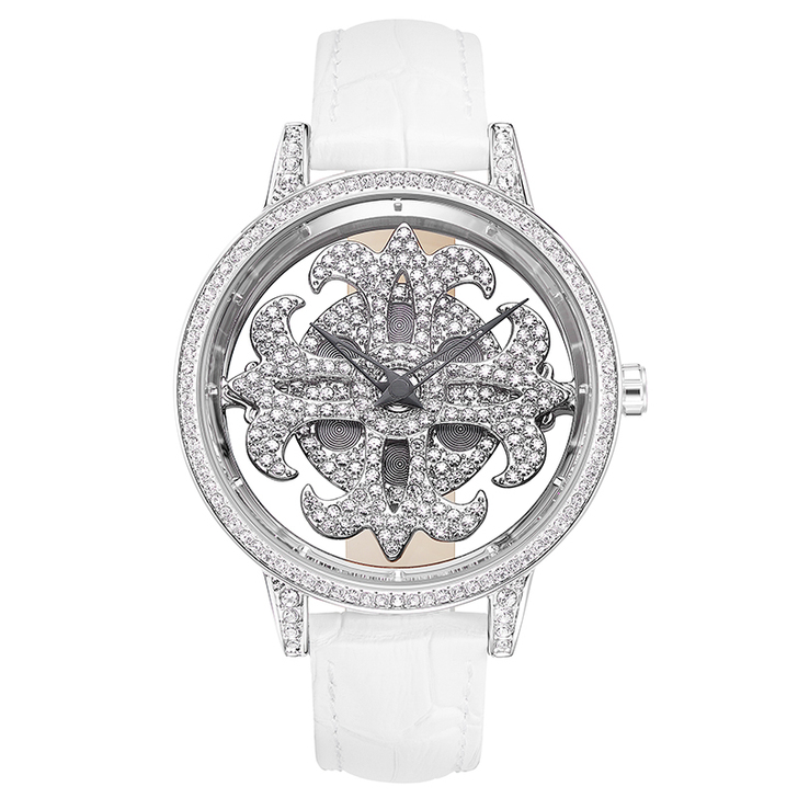 蒂玮娜2018新品时来运转女表 镂空透底防...