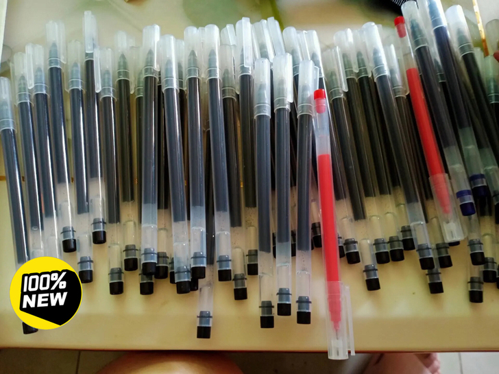 文具店清货，巨能写中性笔【9.9元22支】...