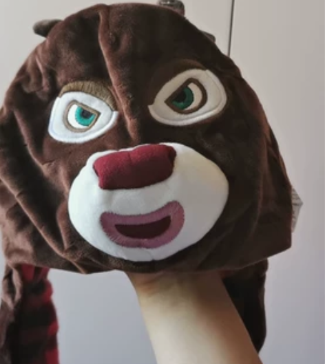 #毛绒帽子 熊大的毛绒帽 正品周边！吊牌未...