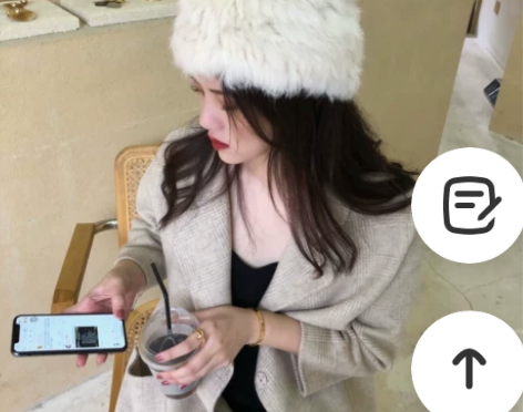 日系米白色秋冬雪季毛绒帽女冬时尚保暖毛线护...