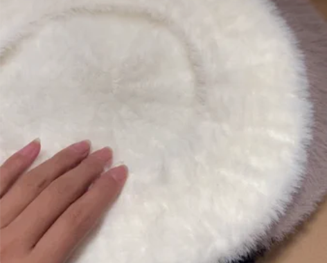 出口 日本秋冬新款毛绒贝雷帽女 出口最新款...