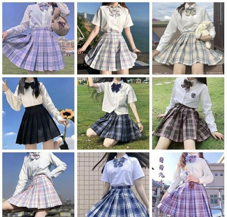 jk制服日系jk服套装正统格裙百褶裙学院风...
